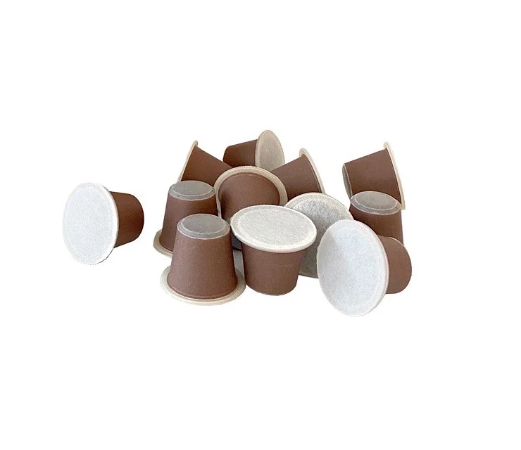 Kompostierbare Kaffeekapseln mit Deckelfolie